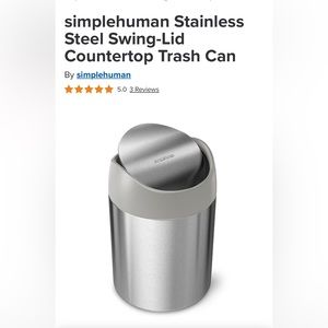 Countertop trash can